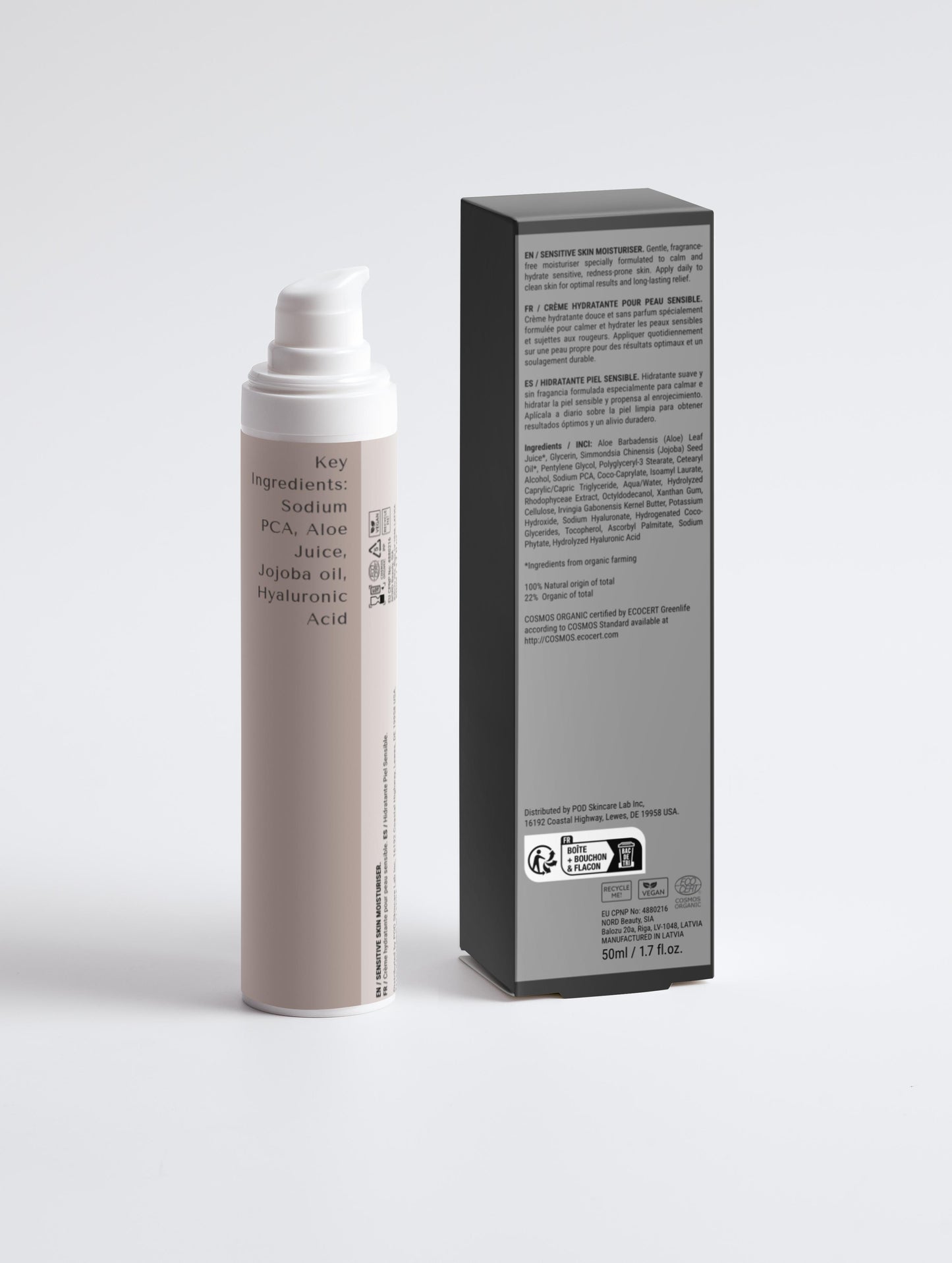 Sensitive Skin Moisturizer, Fragrance Free